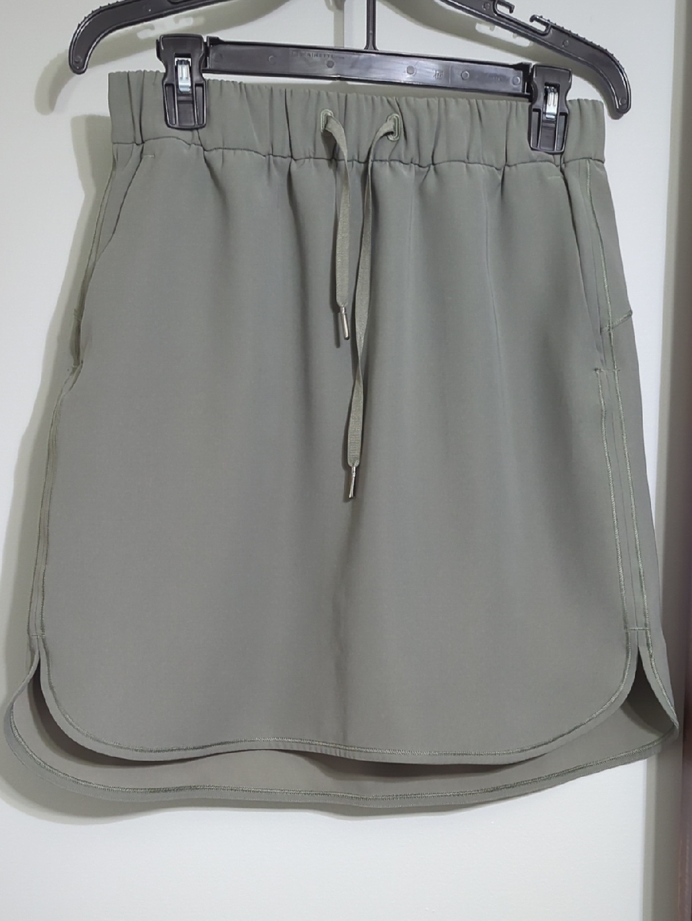 Women's Olive Drawstring Lounge Shorts
